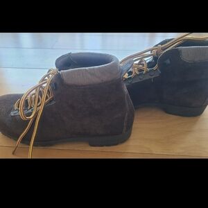 Vintage Suede Hiking Boots